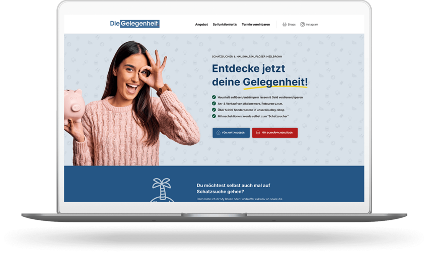 Webdesign für einen Haushaltsauflöser aus Heilbronn